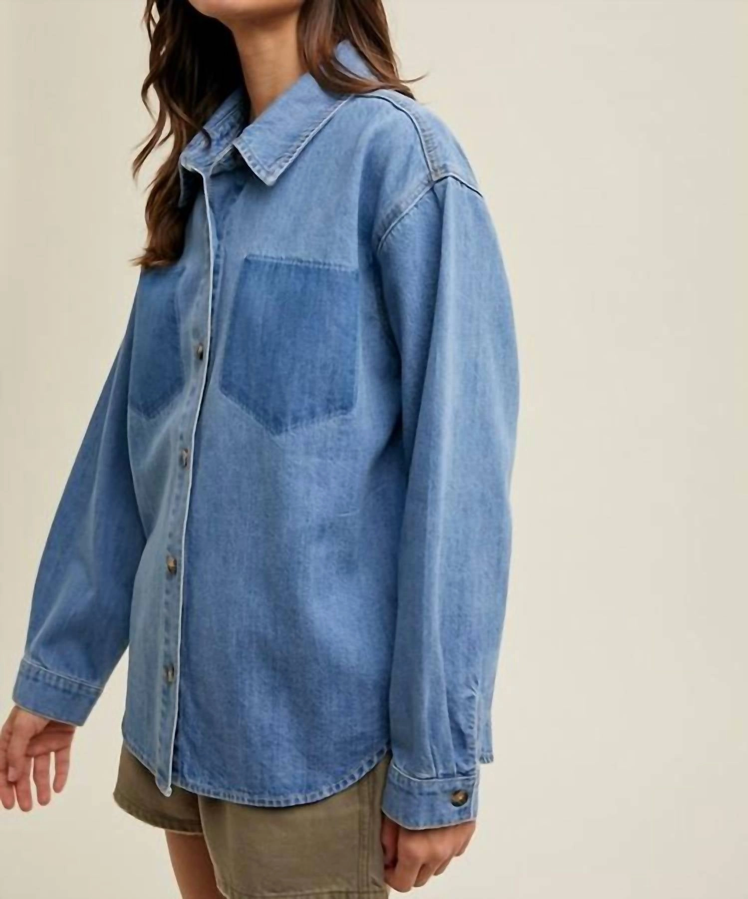 'dream Chaser' Shirt In Denim