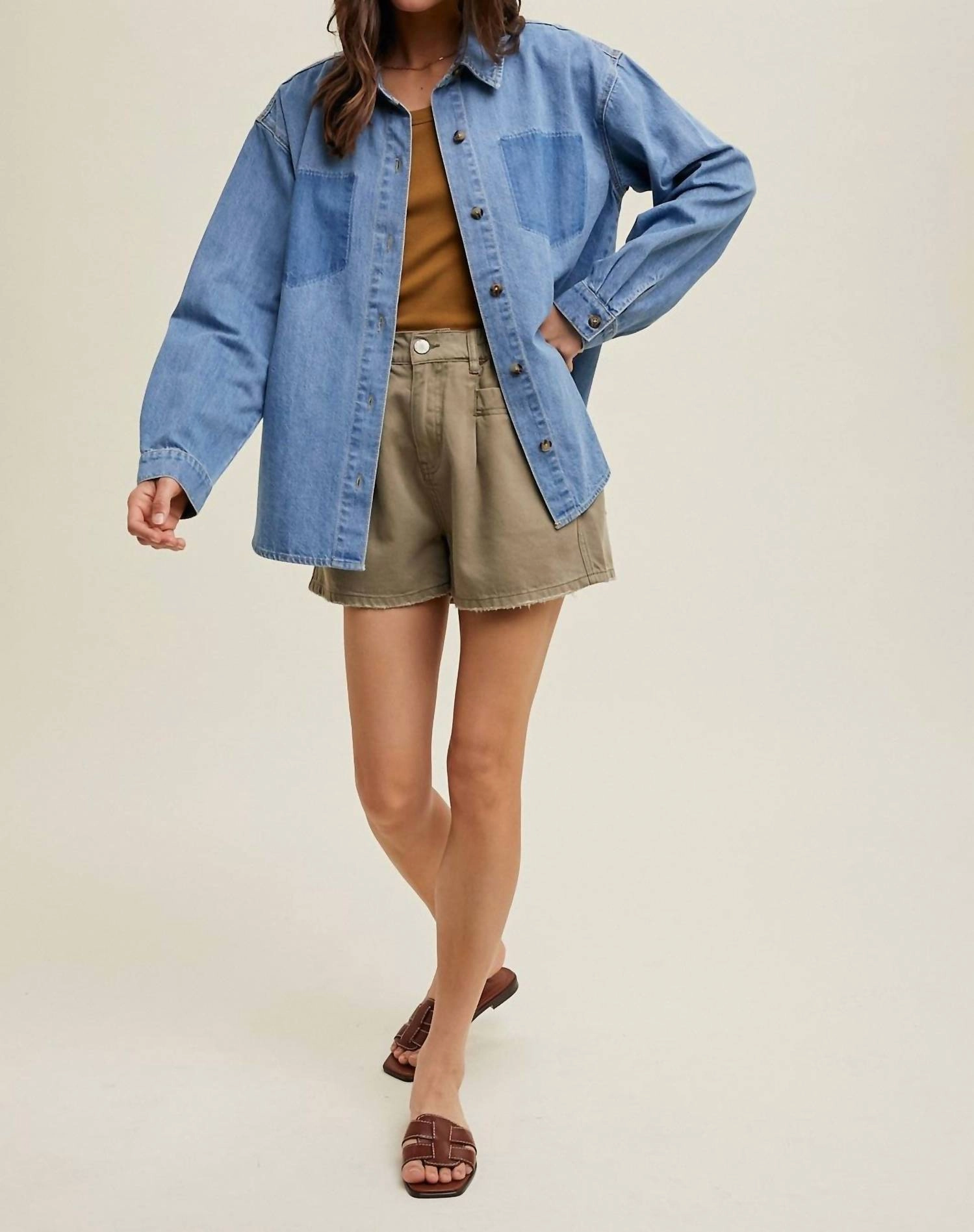 'dream Chaser' Shirt In Denim