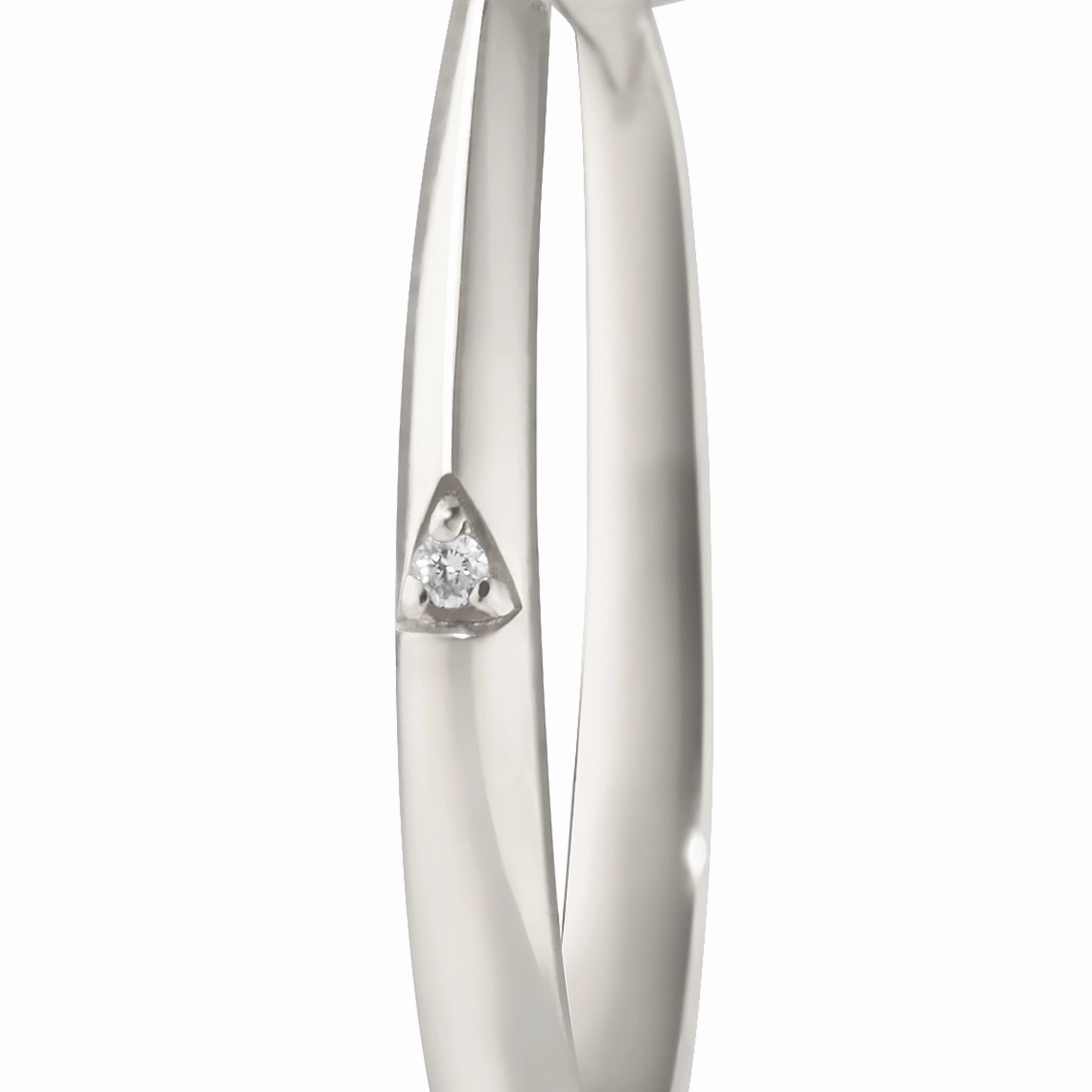 "Points North" London Blue Topaz Ring with White Sapphires