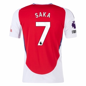 adidas Arsenal Bukayo Saka Home Jersey w/ EPL   No Room For Racism Patches 24/25 (Better Scarlet/White)