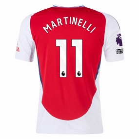 adidas Arsenal Gabriel Martinelli Home Jersey w/ EPL   No Room For Racism Patches 24/25 (Better Scarlet/White)