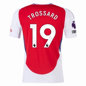 adidas Arsenal Leandro Trossard Home Jersey w/ EPL   No Room For Racism Patches 24/25 (Better Scarlet/White)