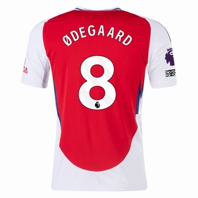 adidas Arsenal Martin Ødegaard Home Jersey w/ EPL   No Room For Racism Patches 24/25 (Better Scarlet/White)