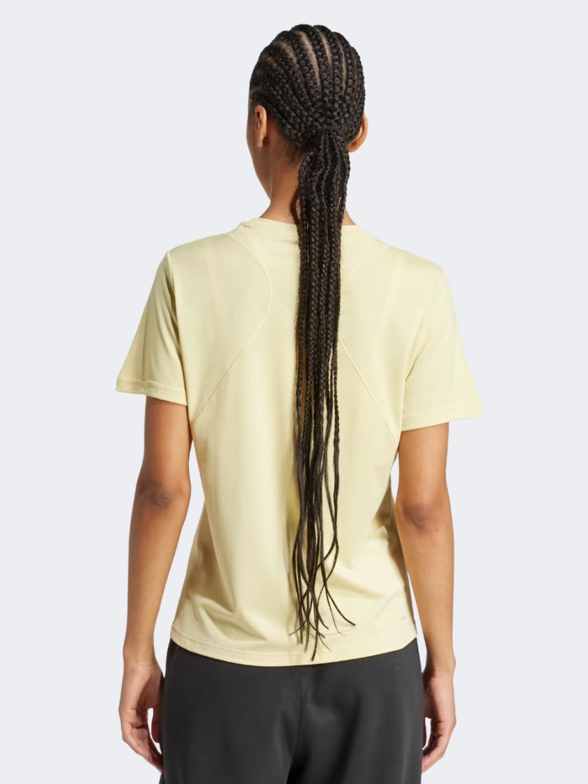 Adidas D4T Women Training T-Shirt Powder Yellow