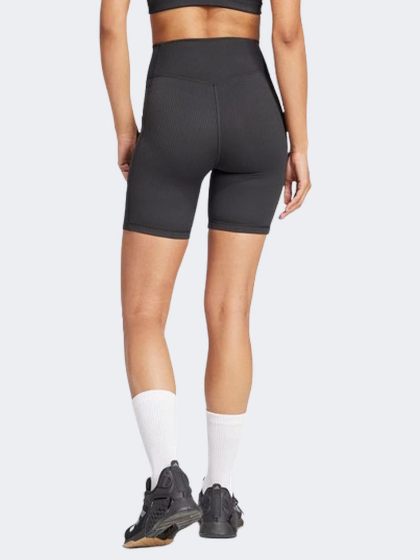 Adidas Optime Rib Women Training Short Black