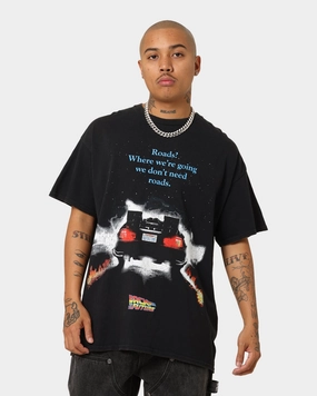 American Thrift X Back To The Future Back To The Future 1 Vintage T-Shirt Washed Black