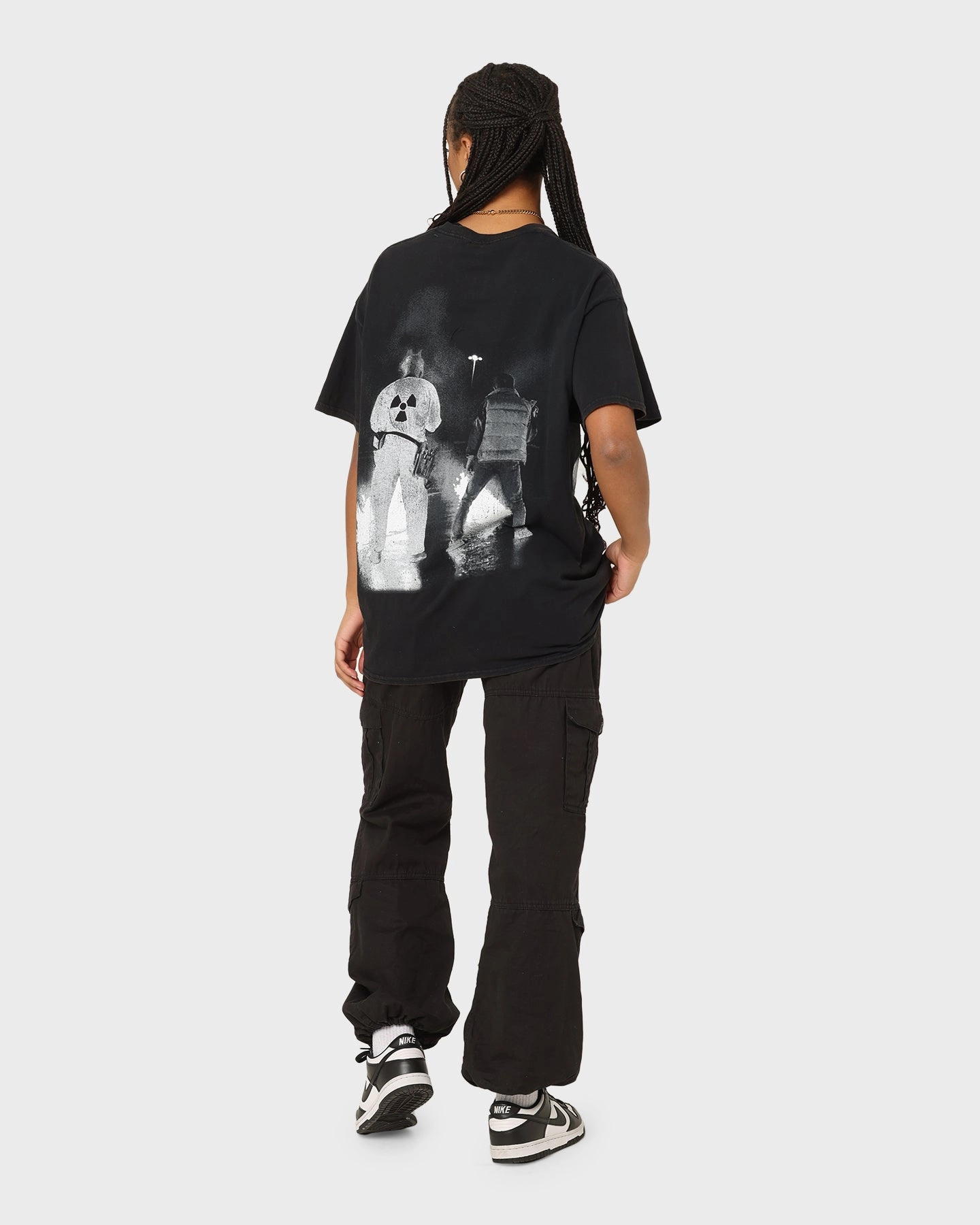 American Thrift X Back To The Future Back To The Future 1 Vintage T-Shirt Washed Black