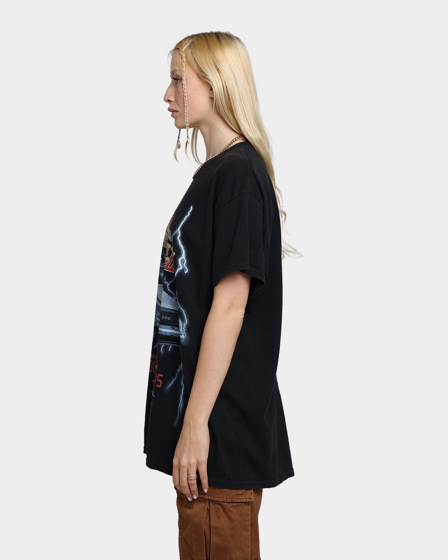 American Thrift X Back To The Future Back To The Future 2 Vintage T-Shirt Washed Black