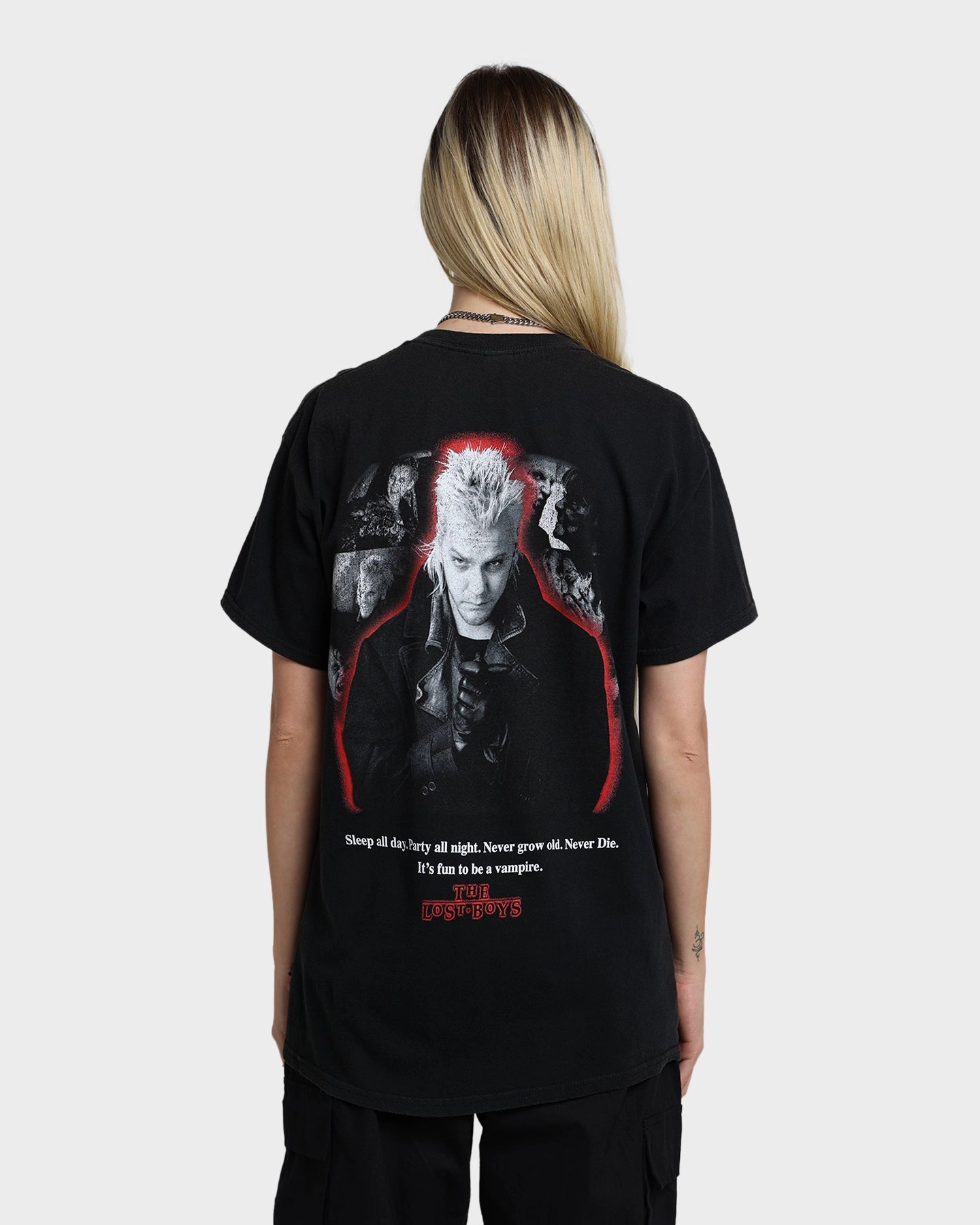 American Thrift X The Lost Boys Lost Boys Premium Vintage T-Shirt Black Wash
