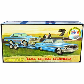 AMT 1/25 Scale Models Kit - Skill 2 Ford Cal Drag Team Ford Galaxie, Set of 3