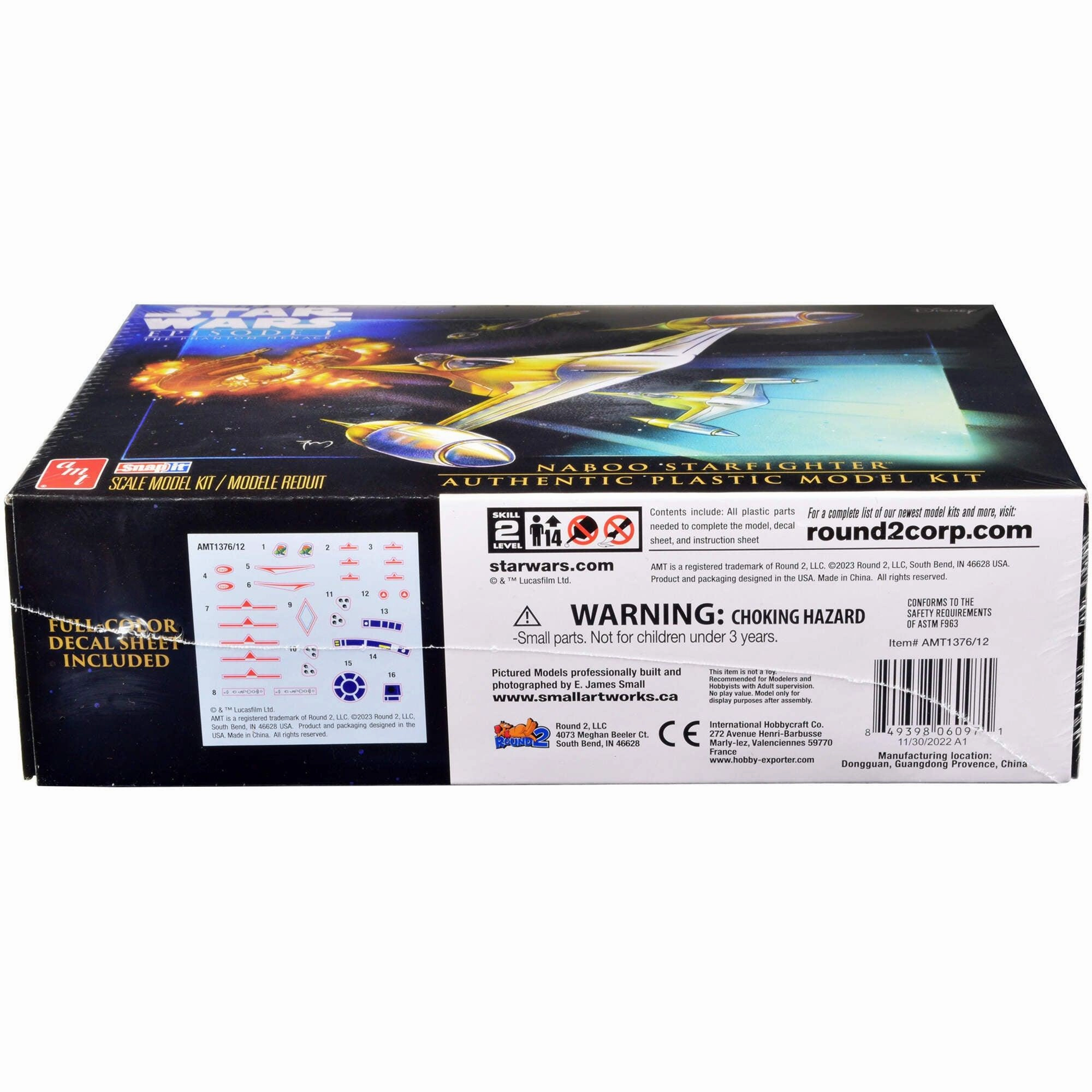 AMT 1/48 Scale Model Kit - Star Wars Skill 2 Naboo Starfighter Spaceship
