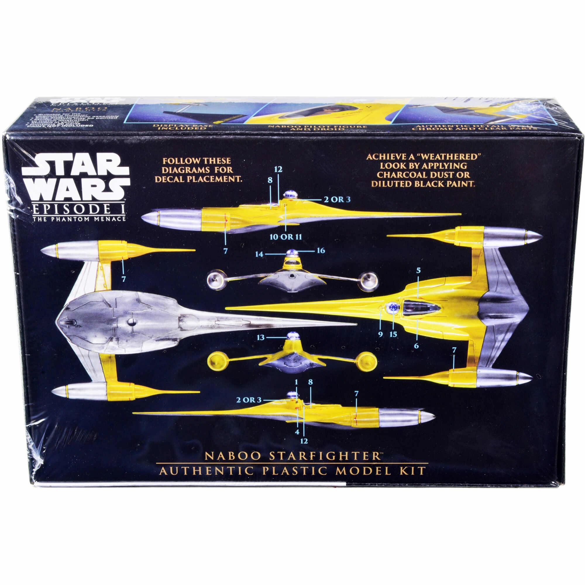 AMT 1/48 Scale Model Kit - Star Wars Skill 2 Naboo Starfighter Spaceship