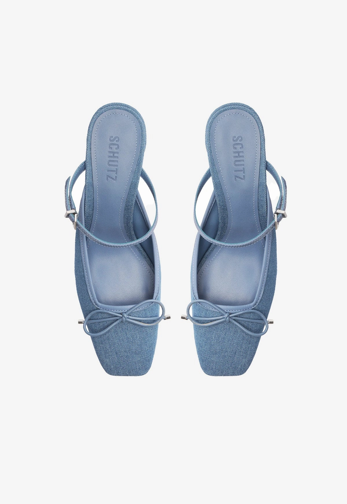 Arissa Denim Block Mule