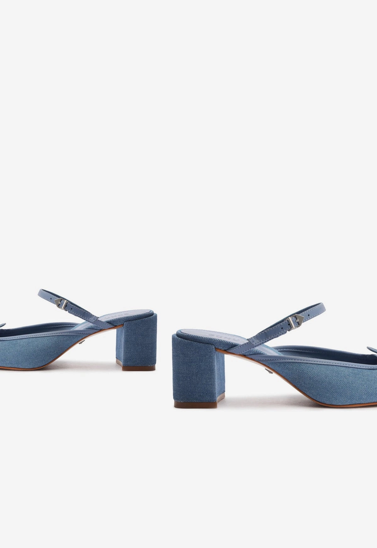 Arissa Denim Block Mule