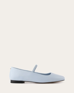 AVERY CASUAL FLATS MIST BLUE LEATHER