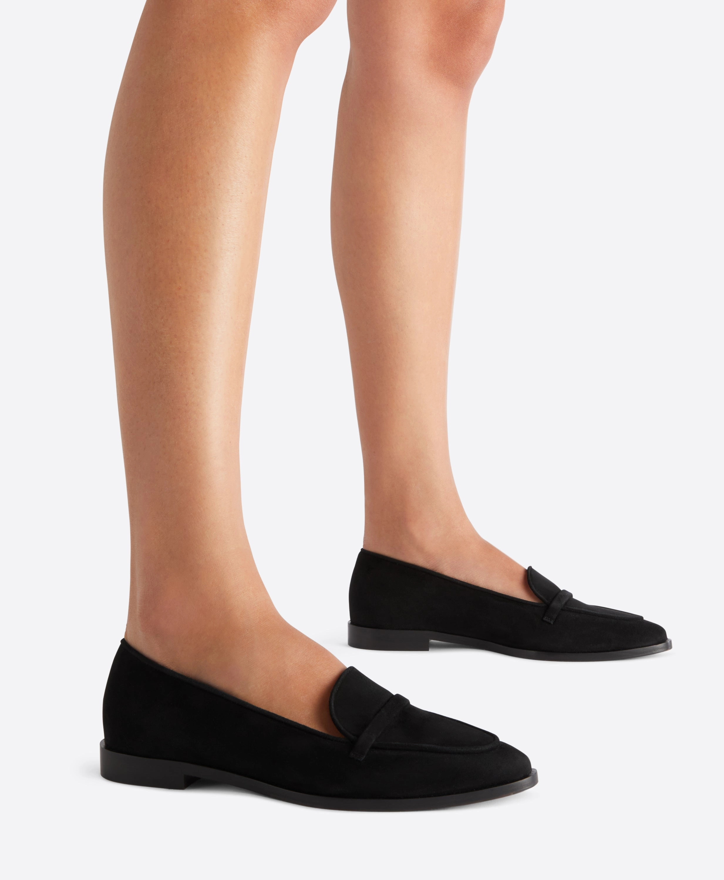 Barry Black Suede Loafers