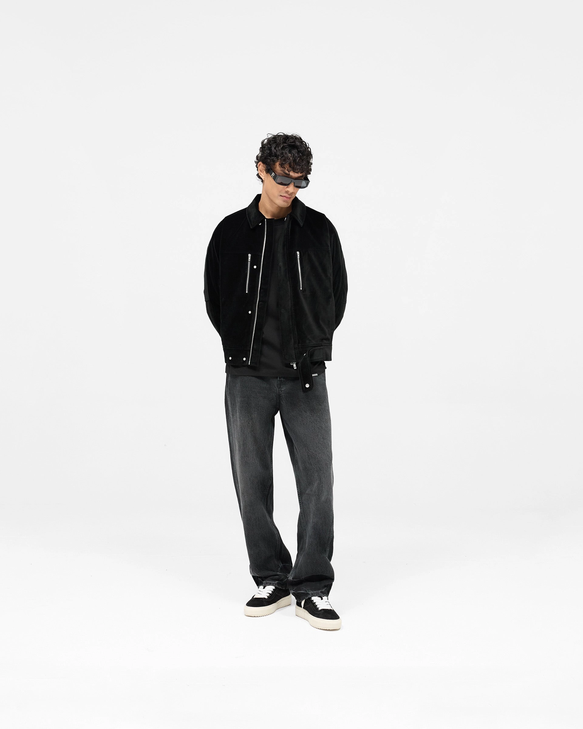 Bordeaux Brushed Jacket - Black