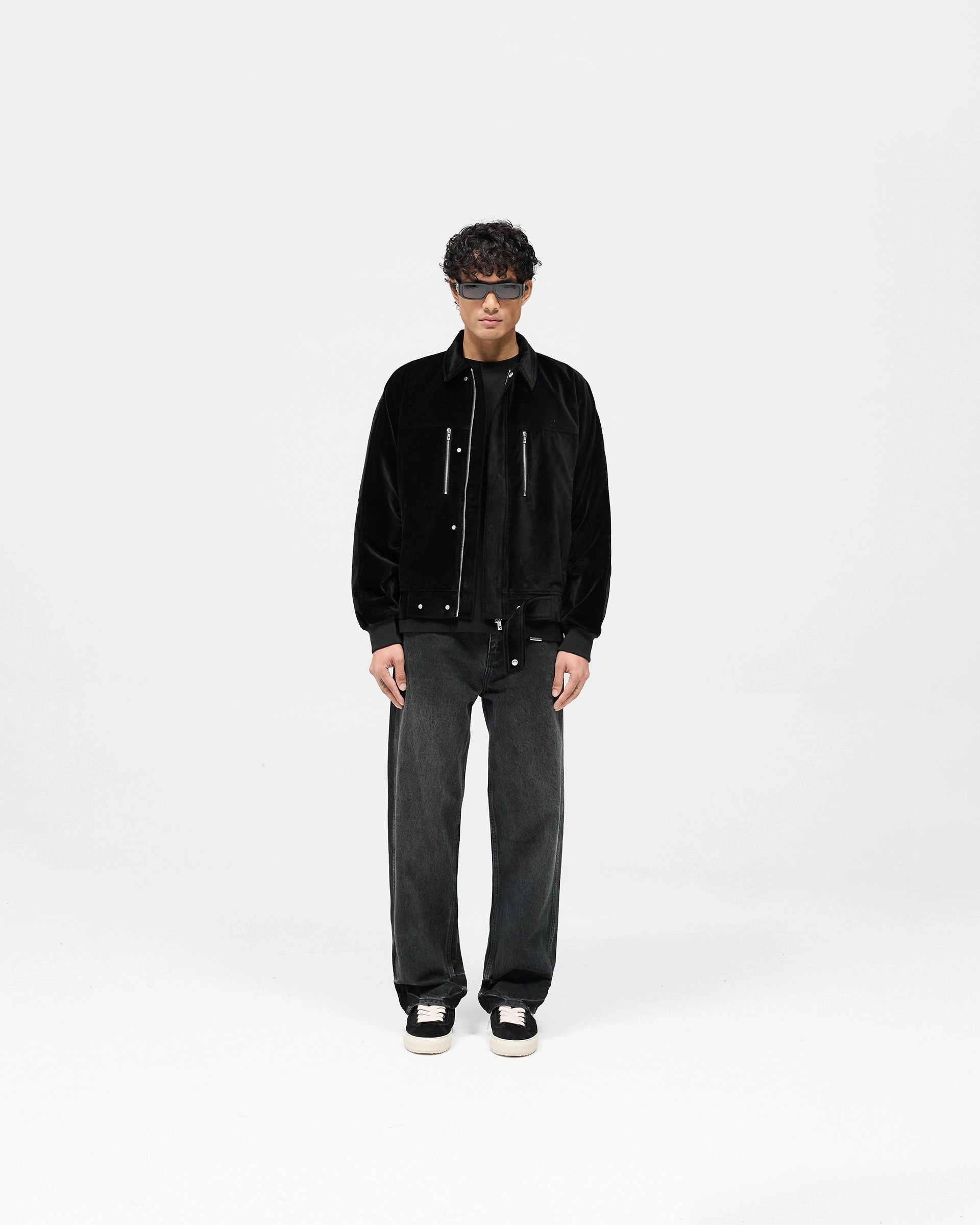 Bordeaux Brushed Jacket - Black