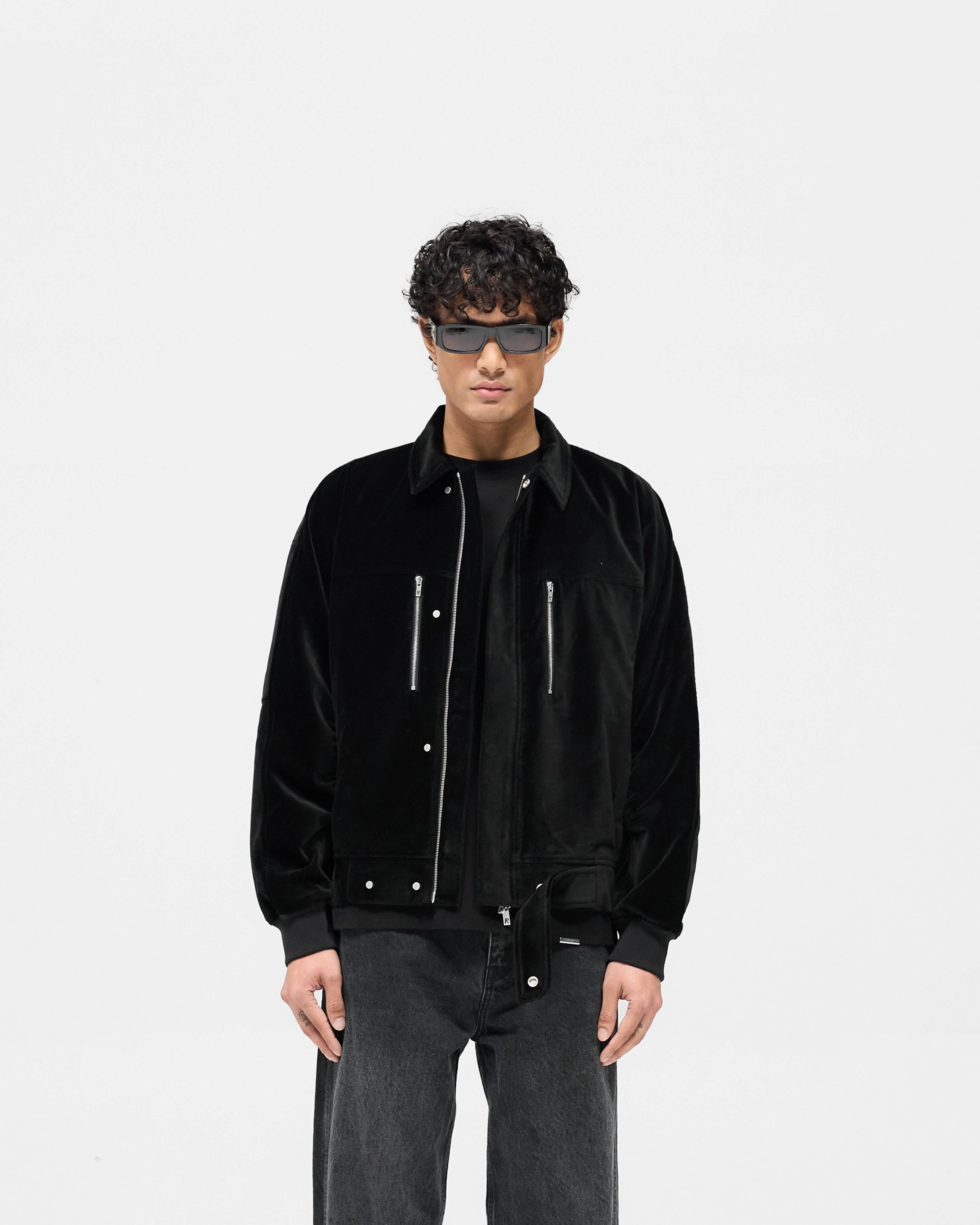 Bordeaux Brushed Jacket - Black