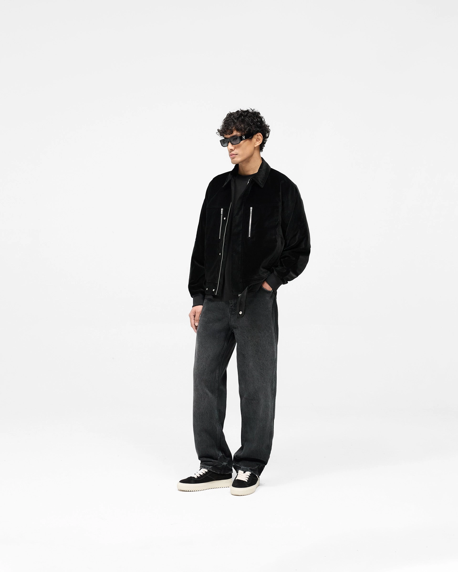 Bordeaux Brushed Jacket - Black