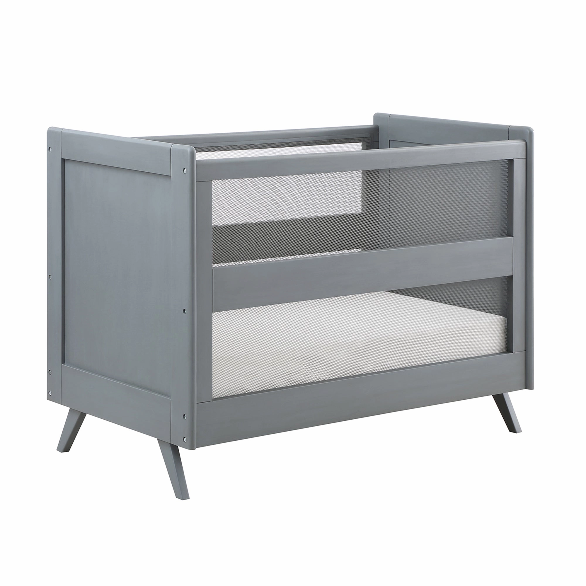 Breathable™ Mesh 3-in-1 Convertible Crib — Gray — Greenguard Gold Certified