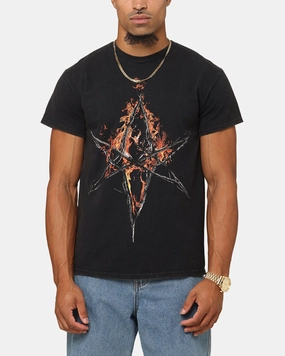 Bring Me The Horizon On Fire T-Shirt Black Vintage