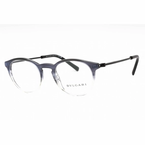 Bvlgari Men's Eyeglasses - Black Gradient Plastic Full Rim 50mm Frame | 0BV3052 5484