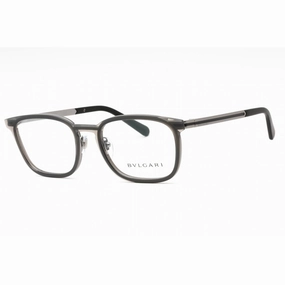 Bvlgari Men's Eyeglasses - Grey/Gunmetal Metal Full Rim Rectangular | 0BV1117 195