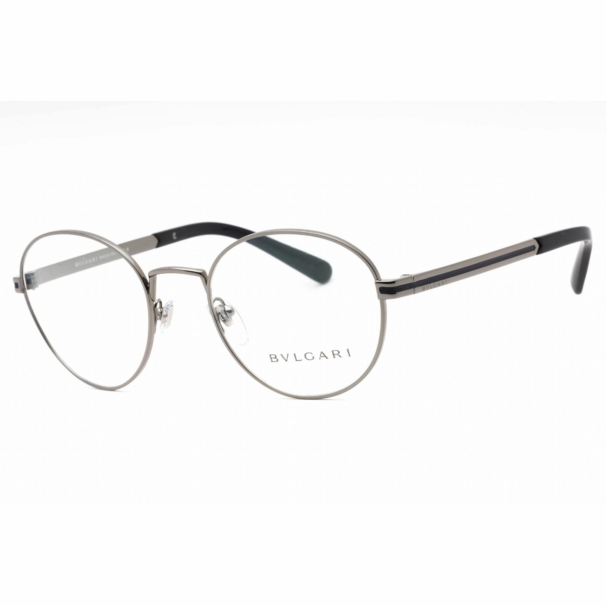Bvlgari Men's Eyeglasses - Gunmetal Metal Full Rim Round Shape Frame | 0BV1119 103