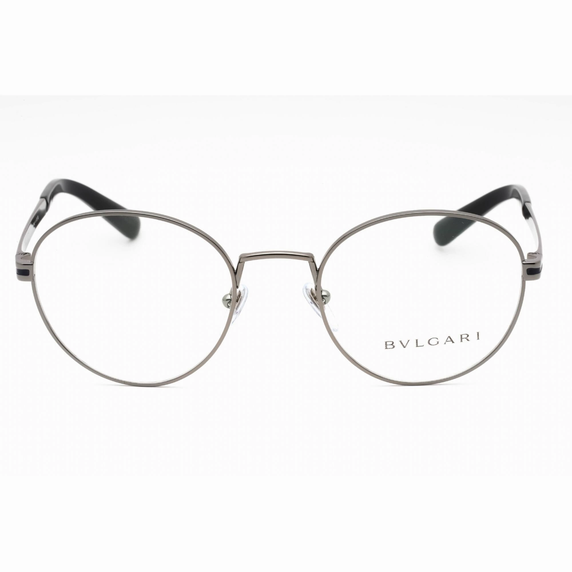 Bvlgari Men's Eyeglasses - Gunmetal Metal Full Rim Round Shape Frame | 0BV1119 103