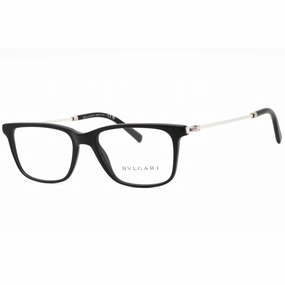 Bvlgari Men's Eyeglasses - Matte Black Plastic Rectangular 55mm Frame | 0BV3053 5313