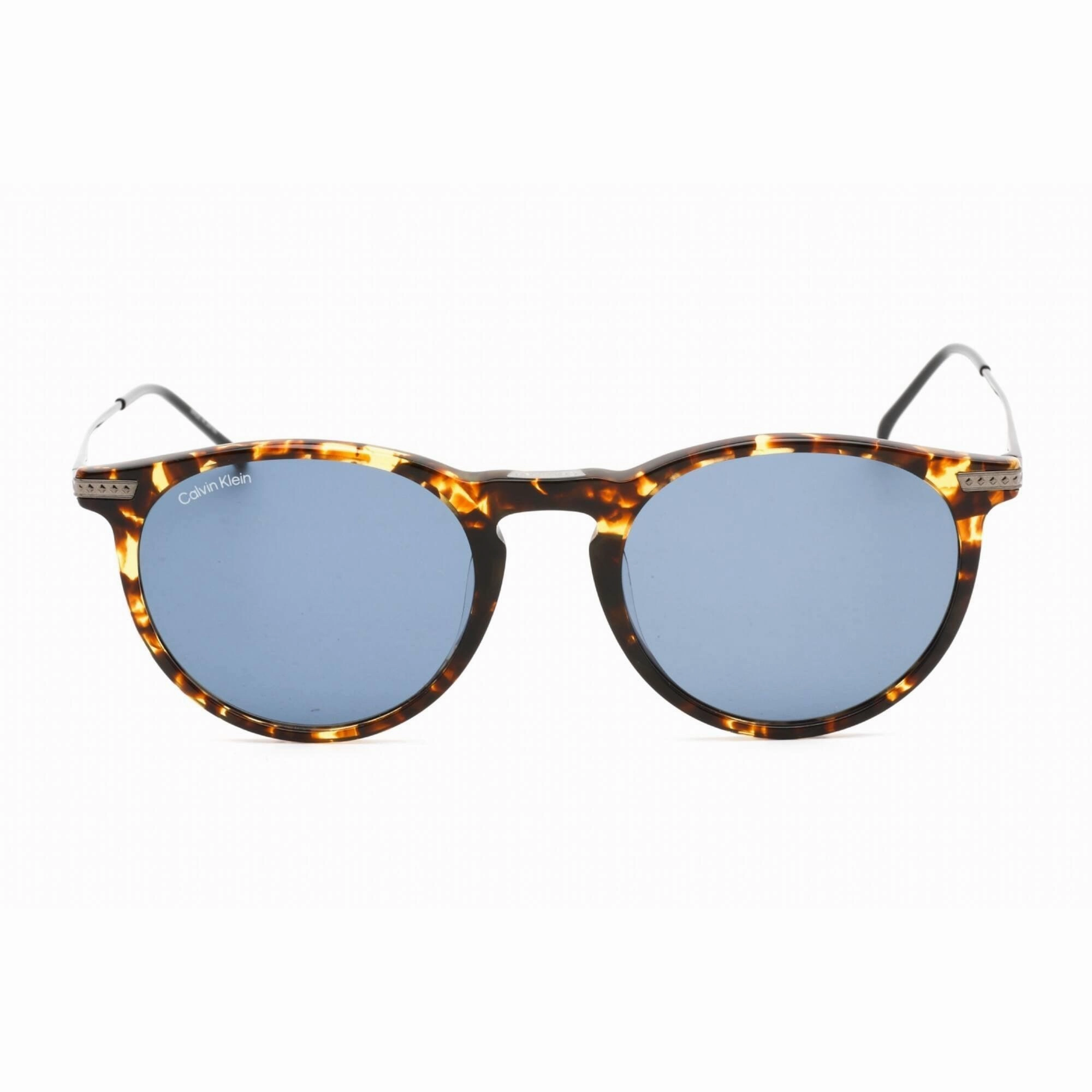 Calvin Klein Unisex Sunglasses - Vintage Havana Plastic Round Frame | CK22528TS 237