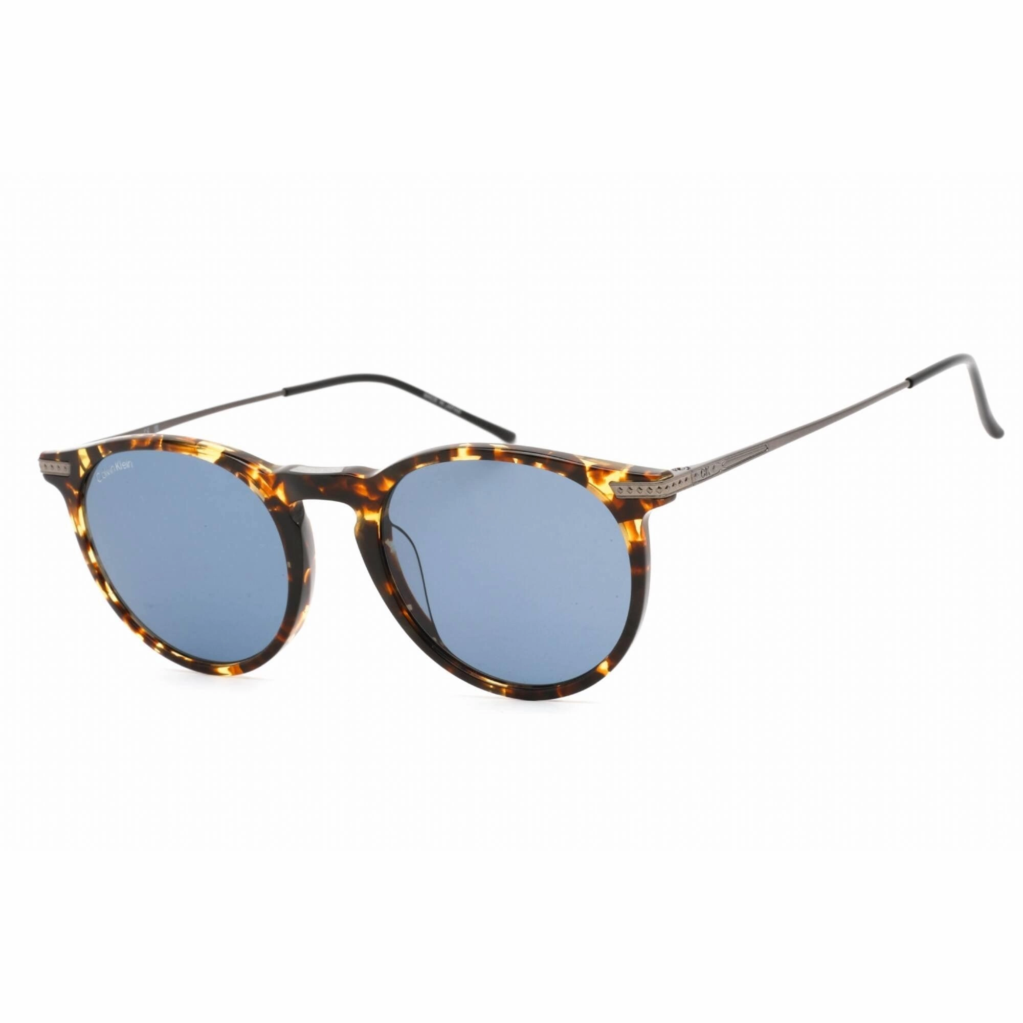 Calvin Klein Unisex Sunglasses - Vintage Havana Plastic Round Frame | CK22528TS 237