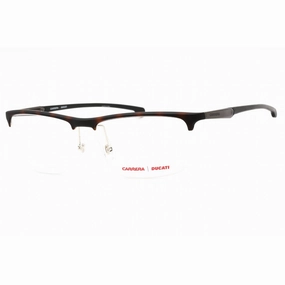 Carrera Men's Eyeglasses - Havana Half Rim Rectangular Frame | CARDUC 013 0086 00