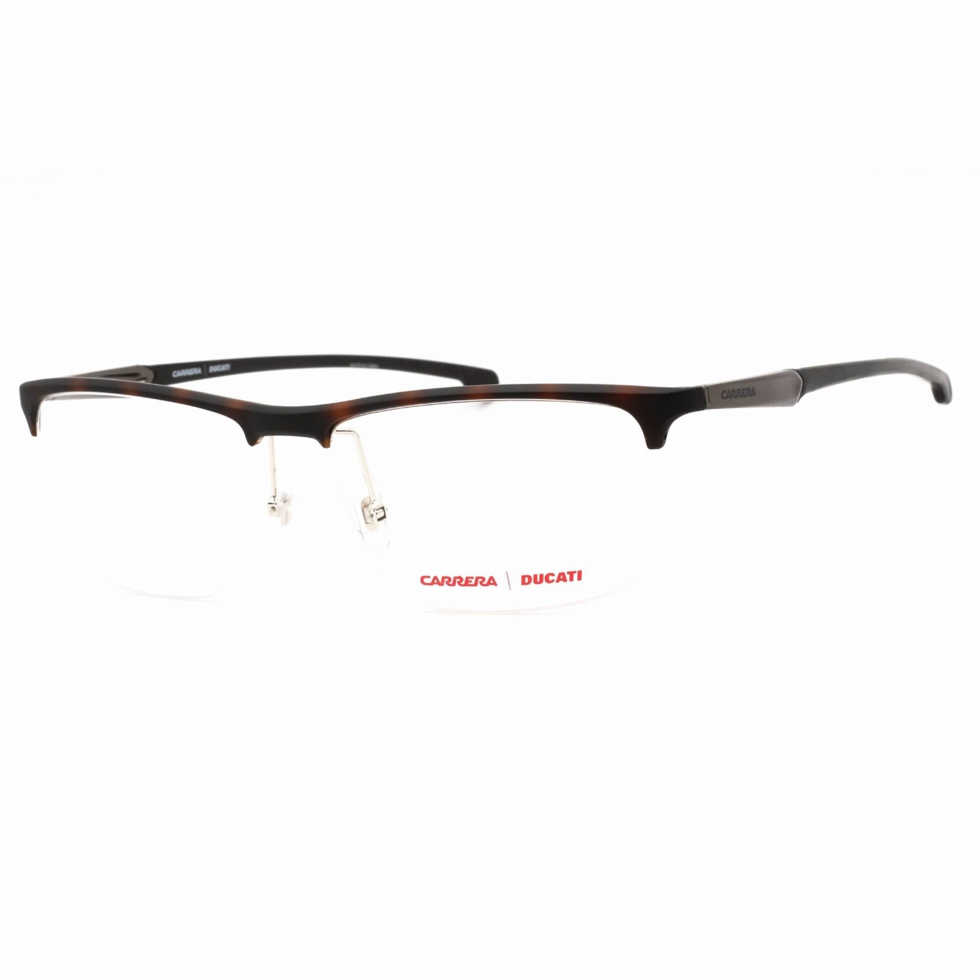 Carrera Men's Eyeglasses - Havana Half Rim Rectangular Frame | CARDUC 013 0086 00