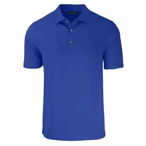 Cutter and Buck LA Dodgers Cooperstown Forge Eco Golf Polo Tour Blue - SS24 Men