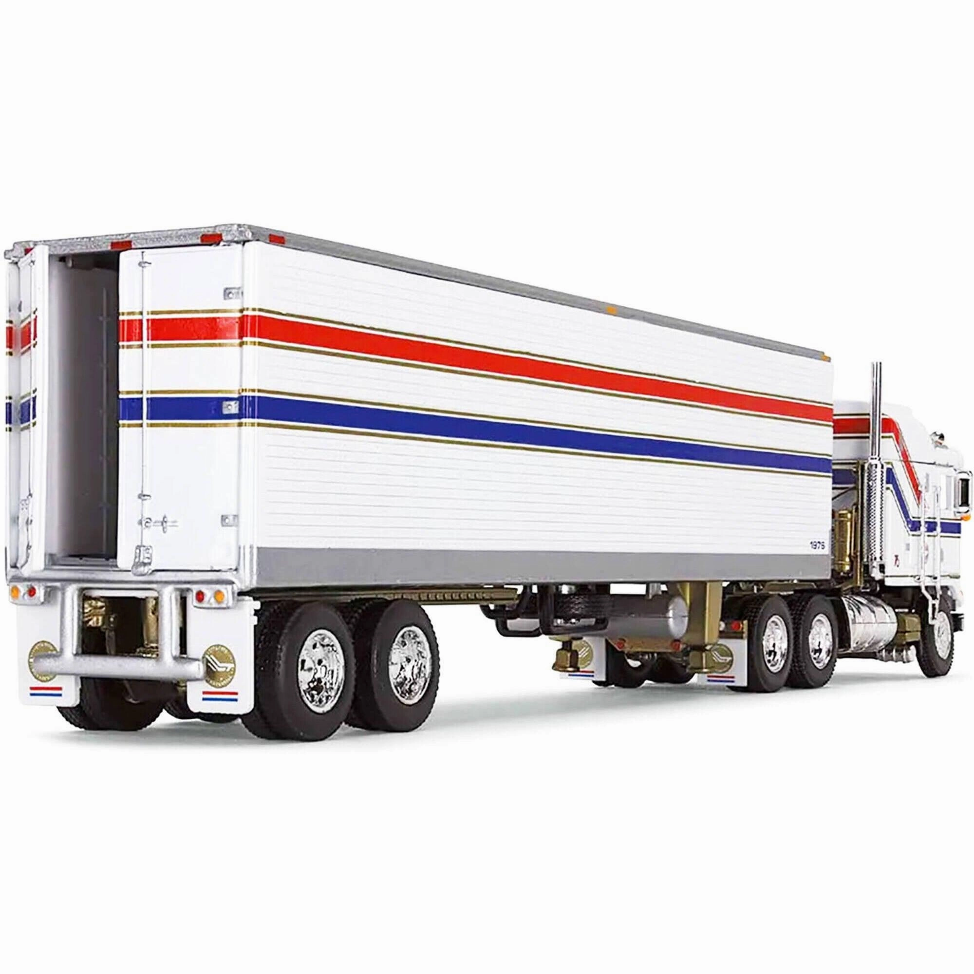 DCP/First Gear 1/64 Tandem-Axle Trailer - Kenworth K100 COE Aerodyne Sleeper White