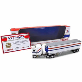 DCP/First Gear 1/64 Tandem-Axle Trailer - Kenworth K100 COE Aerodyne Sleeper White