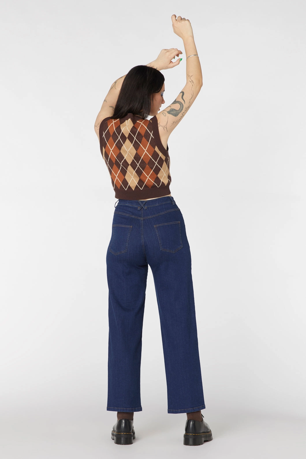 Denim Cherub Print Jean