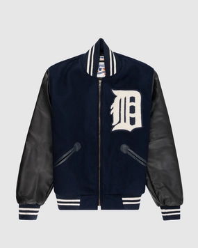 Detroit Tigers 1955 Authentic Wool & Leather Varsity Jacket