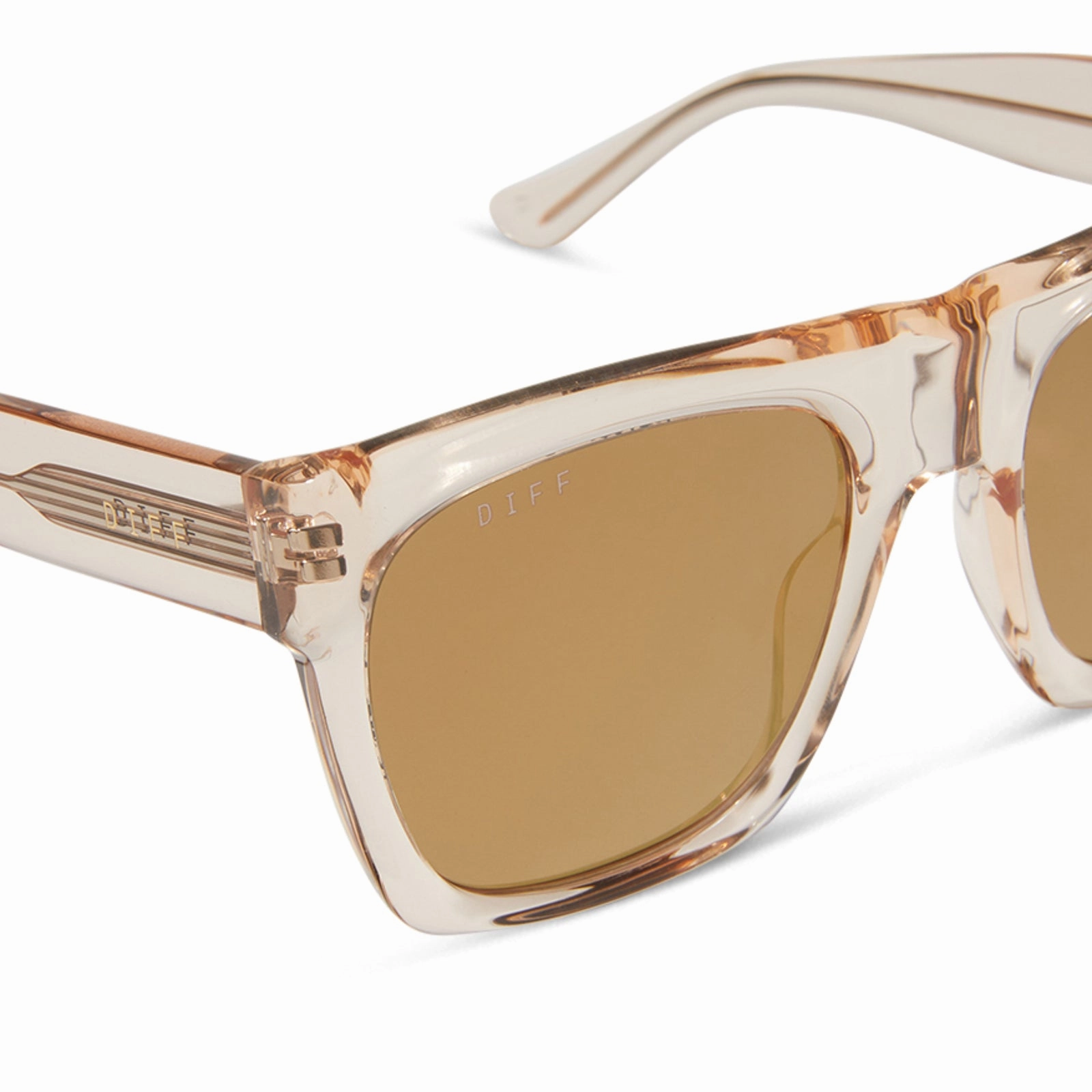 EASTON - VINTAGE ROSE CRYSTAL   BROWN GOLD FLASH SUNGLASSES
