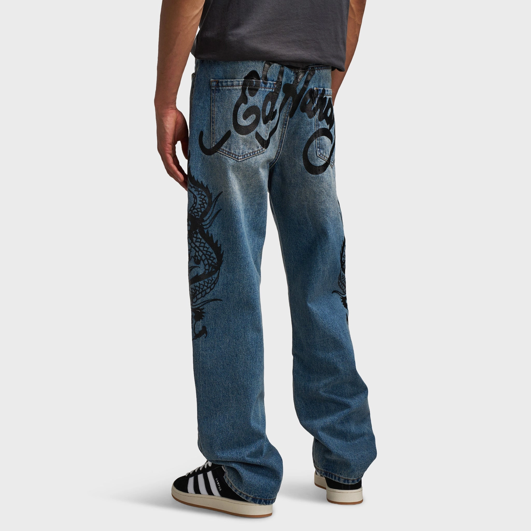 Ed Hardy Dragons Jeans / Light Vintage Wash