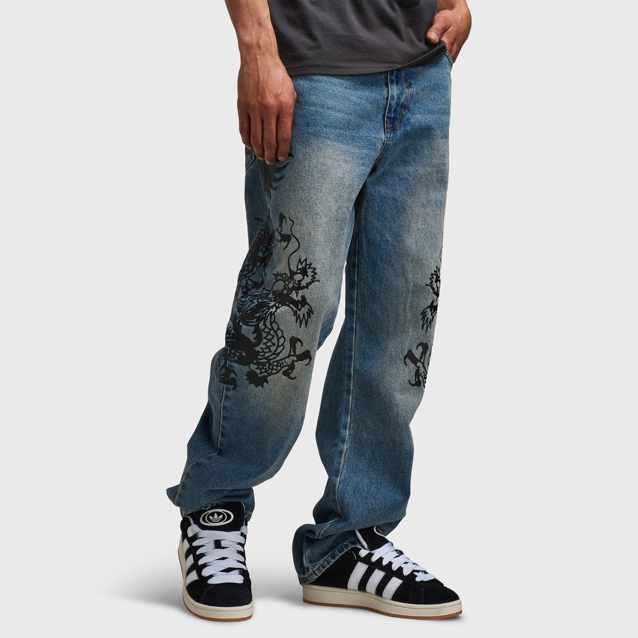 Ed Hardy Dragons Jeans / Light Vintage Wash