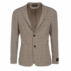 Ermenegildo Zegna Check-Printed Single-Breasted Tailored Blazer