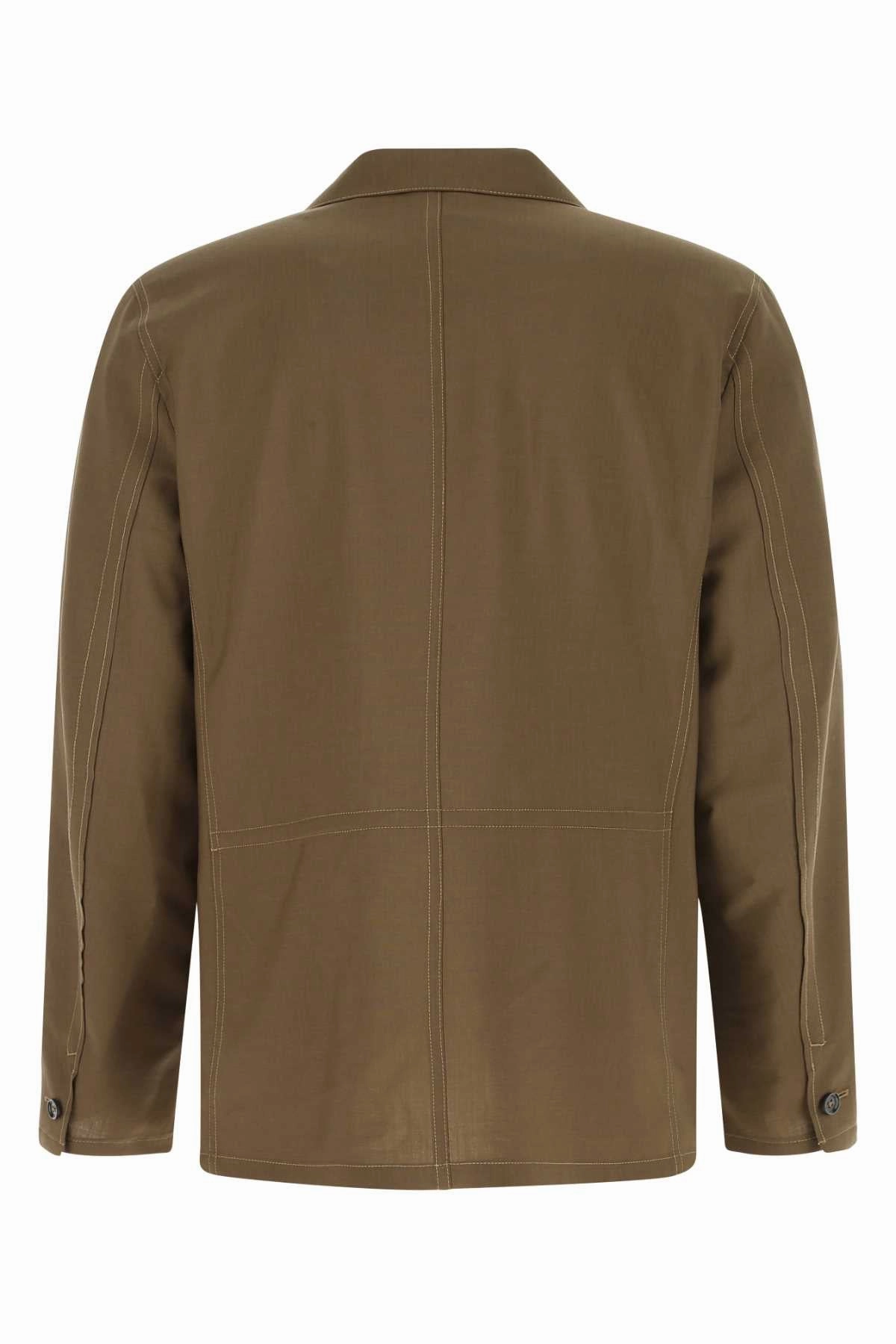 Ermenegildo Zegna Concealed-Front Fastened Tailored Jacket