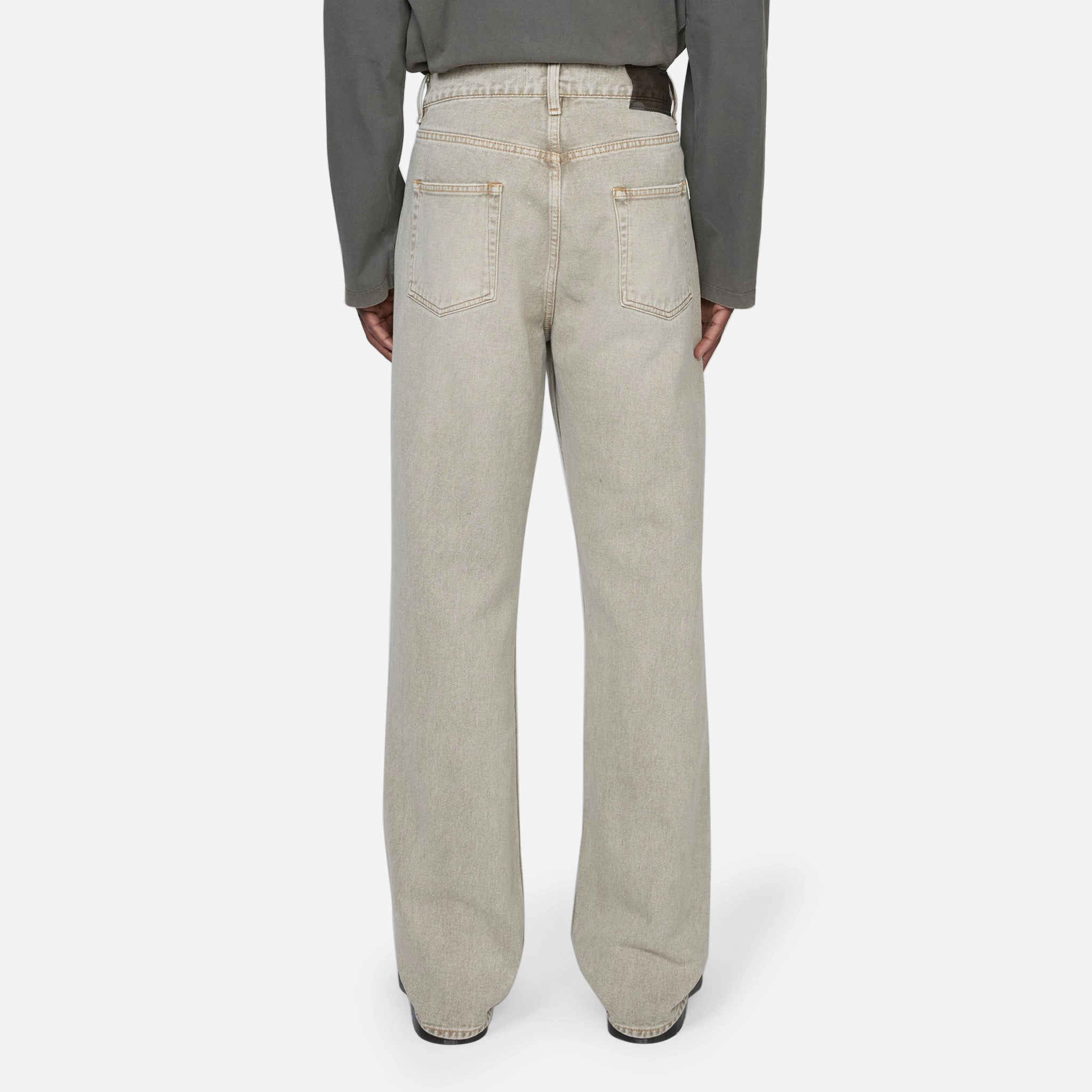Formal Cut Jeans Wet Sand Dye Wash