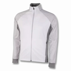 Galvin Green Dominic Golf Jacket White/Sharkskin - FW22 Men