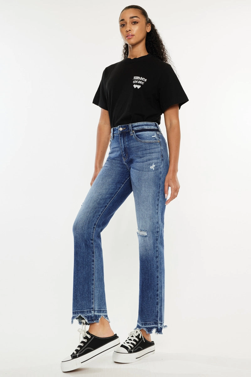 Georgia High Rise Slim Straight