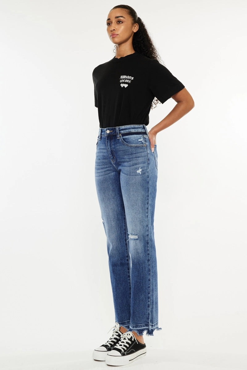 Georgia High Rise Slim Straight