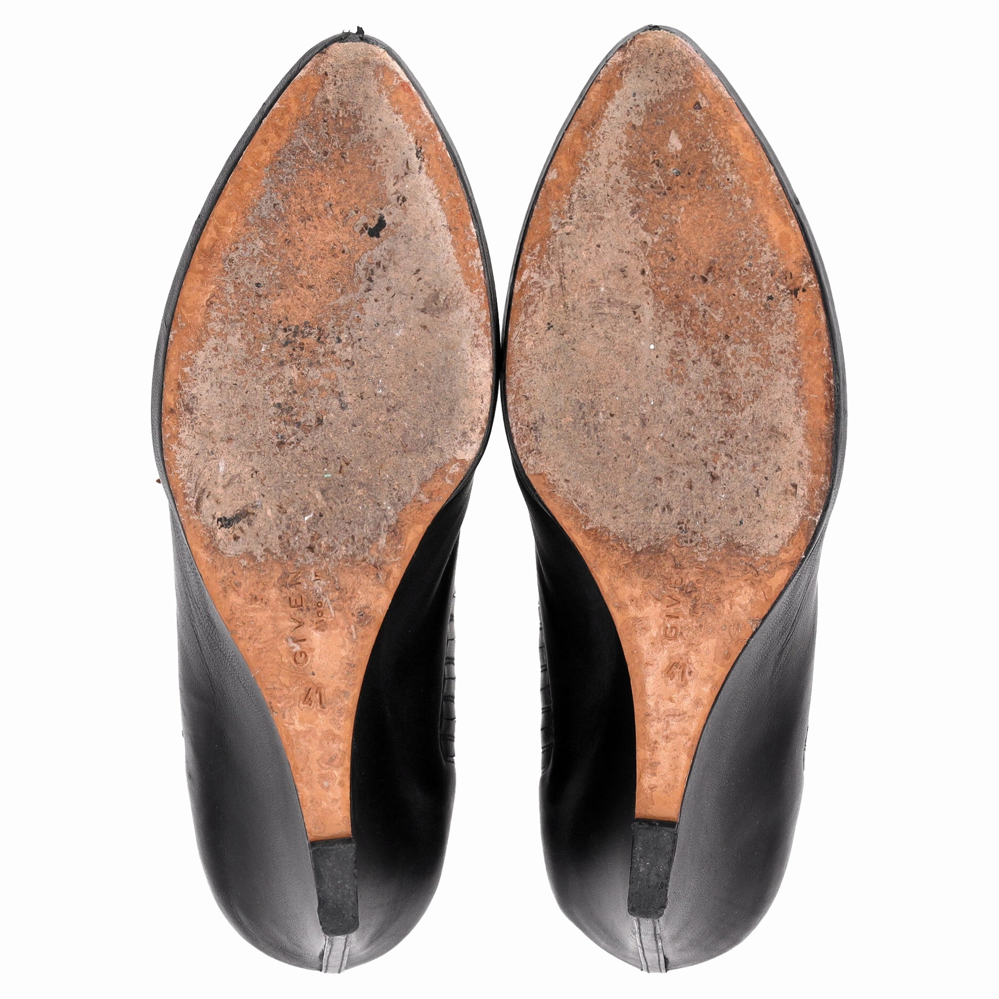 Givenchy Wedge Ankle Boots in Black Leather